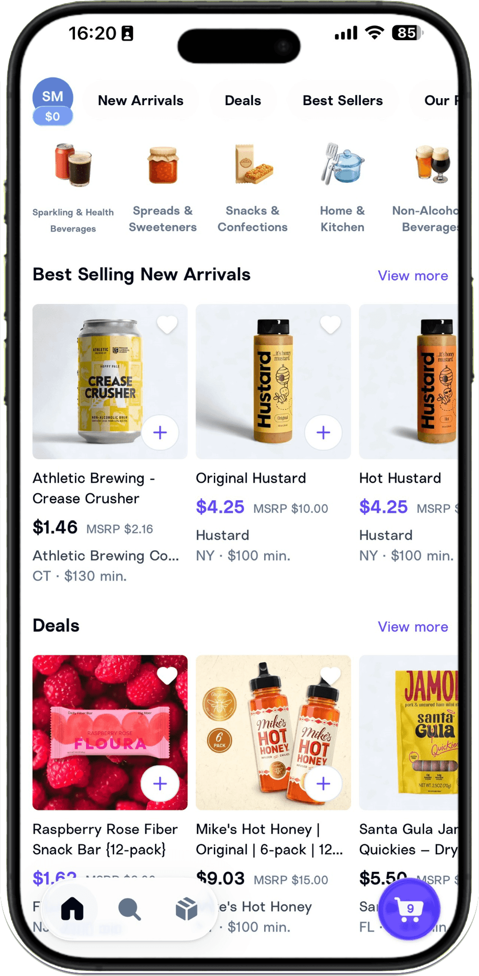 Airgoods mobile app — order wholesale with confidence