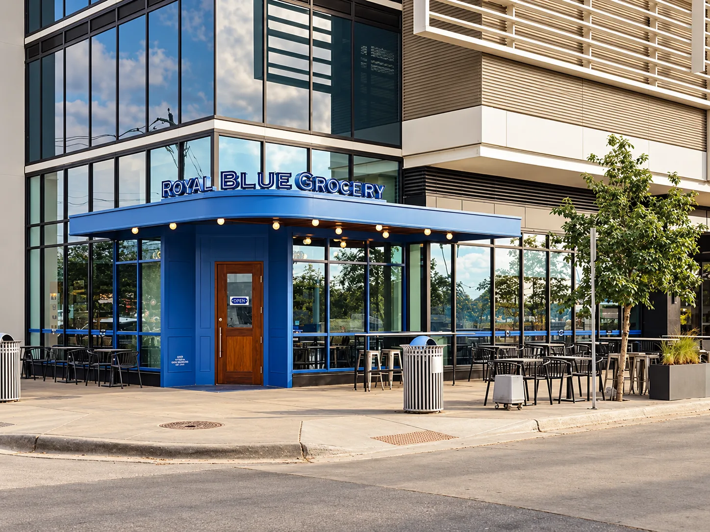 Royal Blue Grocery in action