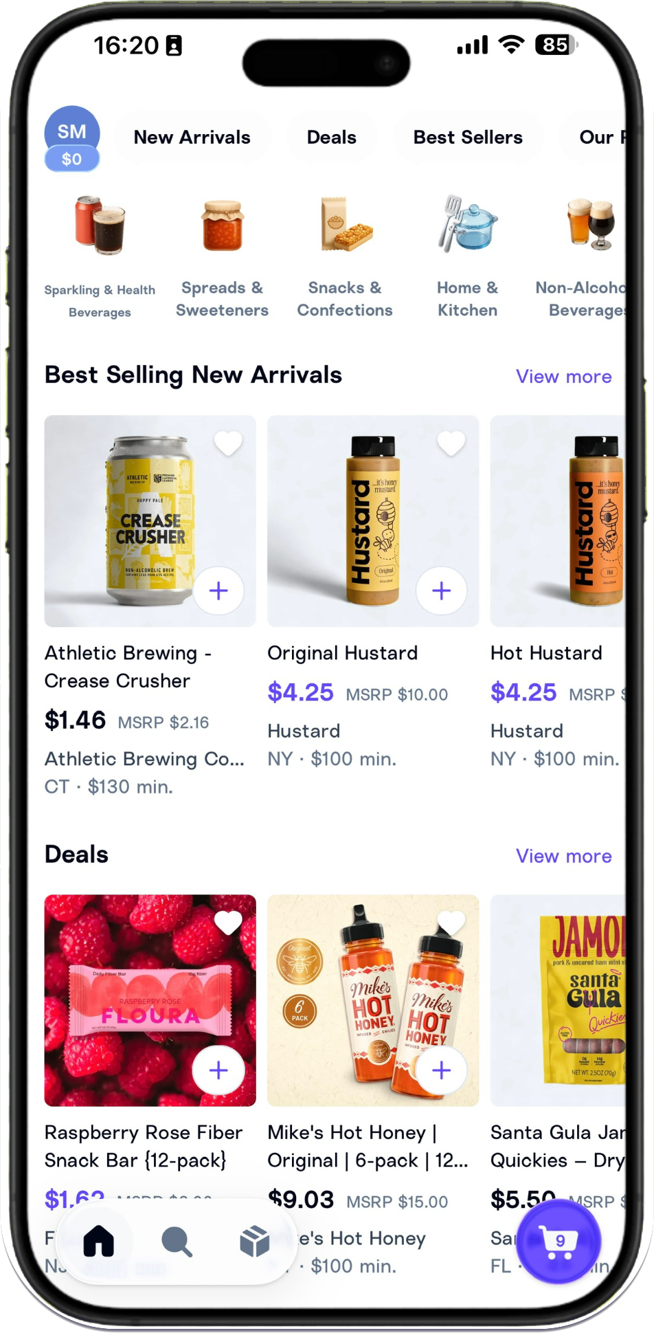 Airgoods mobile app — order wholesale with confidence
